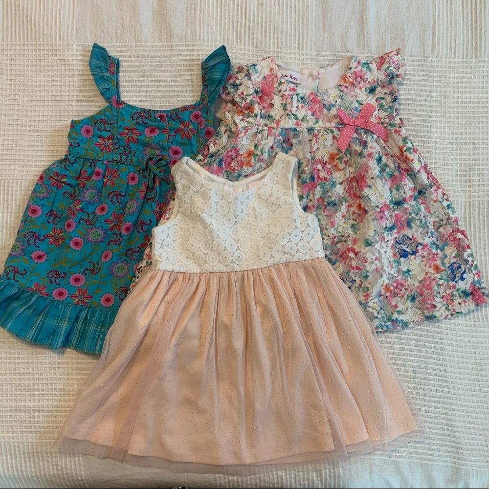 3 Girls Party Dresses 2T